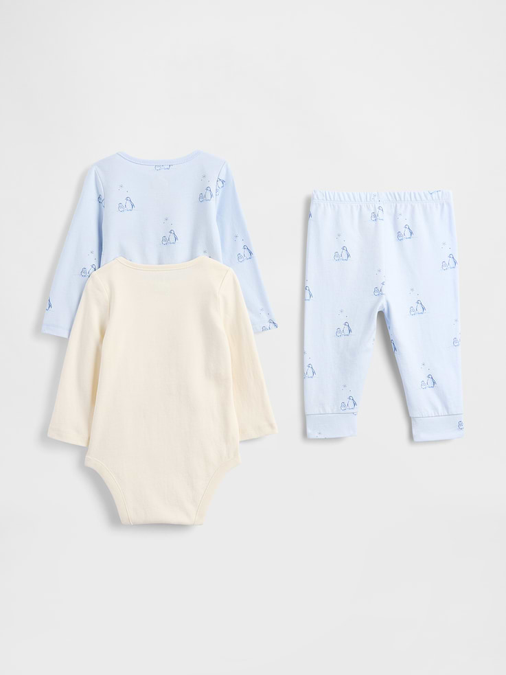 Image number 2 showing, Baby Organic Cotton Bodysuit Outfit Set (3-Pack)