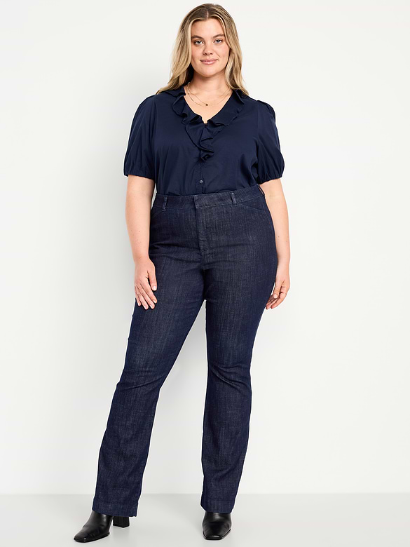 High-Waisted Pixie Flare Pants