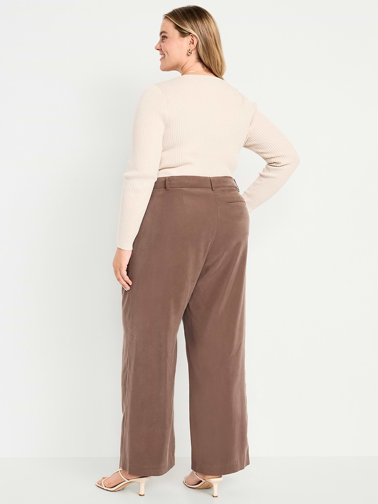 Image number 8 showing, Extra High-Waisted Drapey Trouser Super Wide-Leg Pants