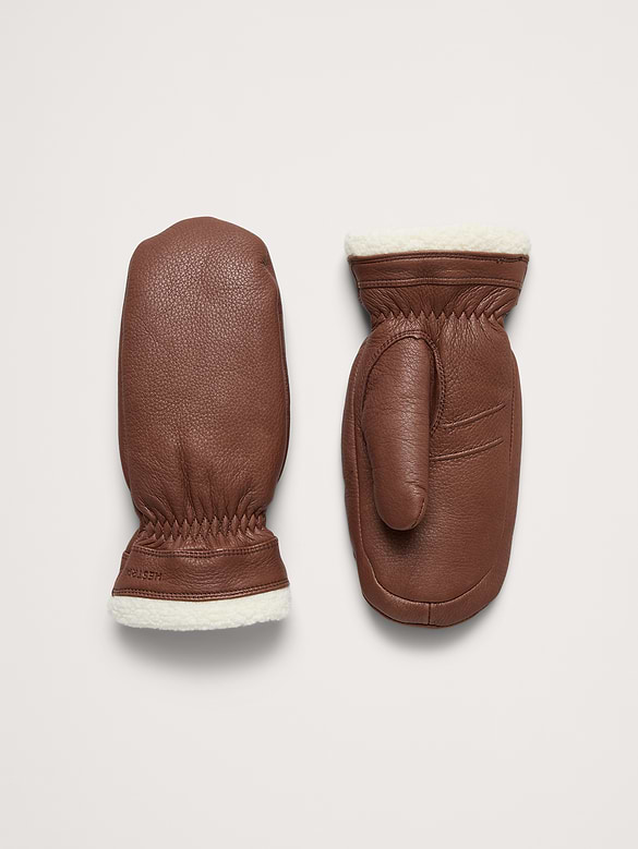 Boda Leather Mittens by Hestra