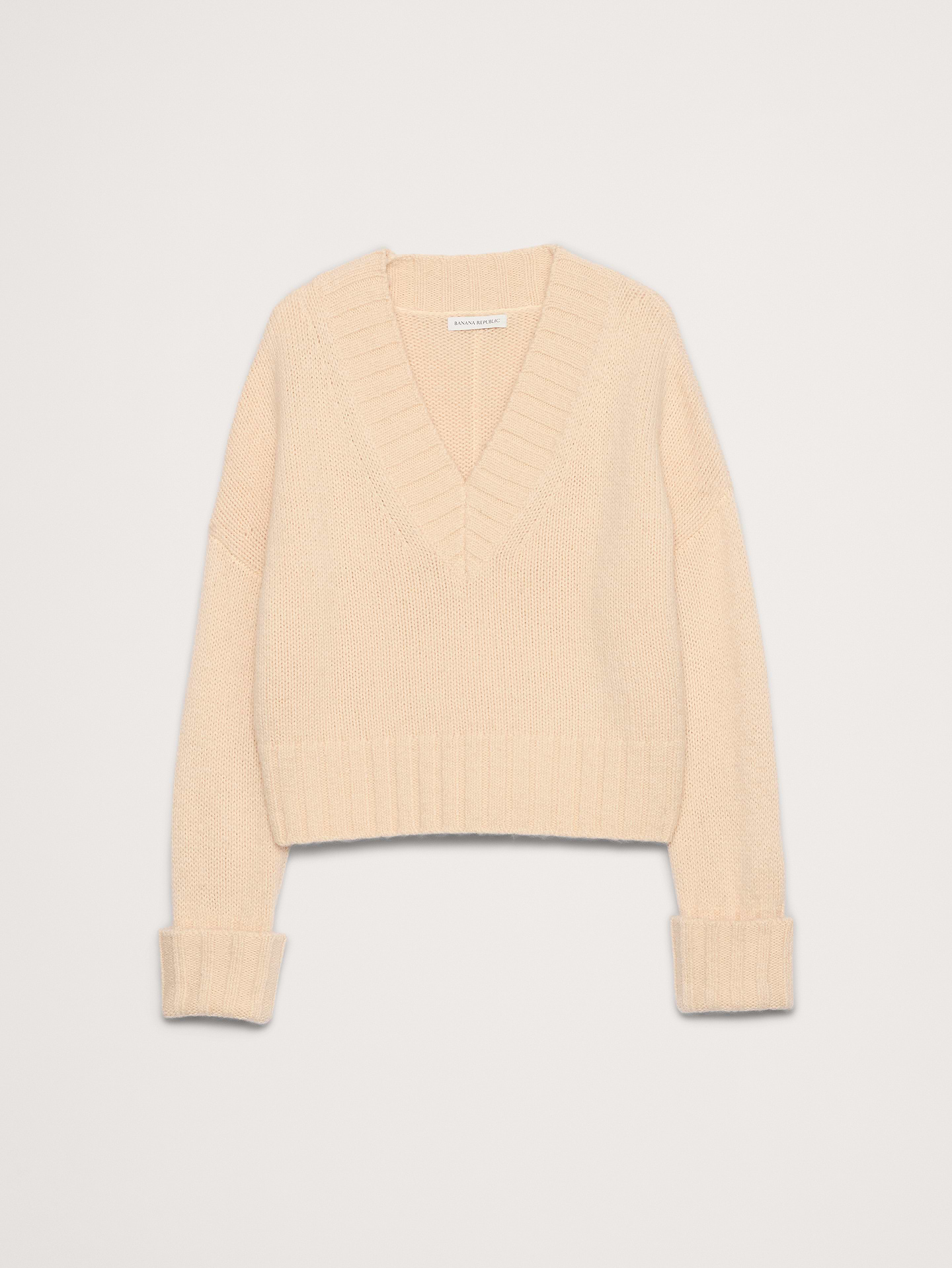 Image number 5 showing, Wool-Alpaca Blend V-Neck Sweater