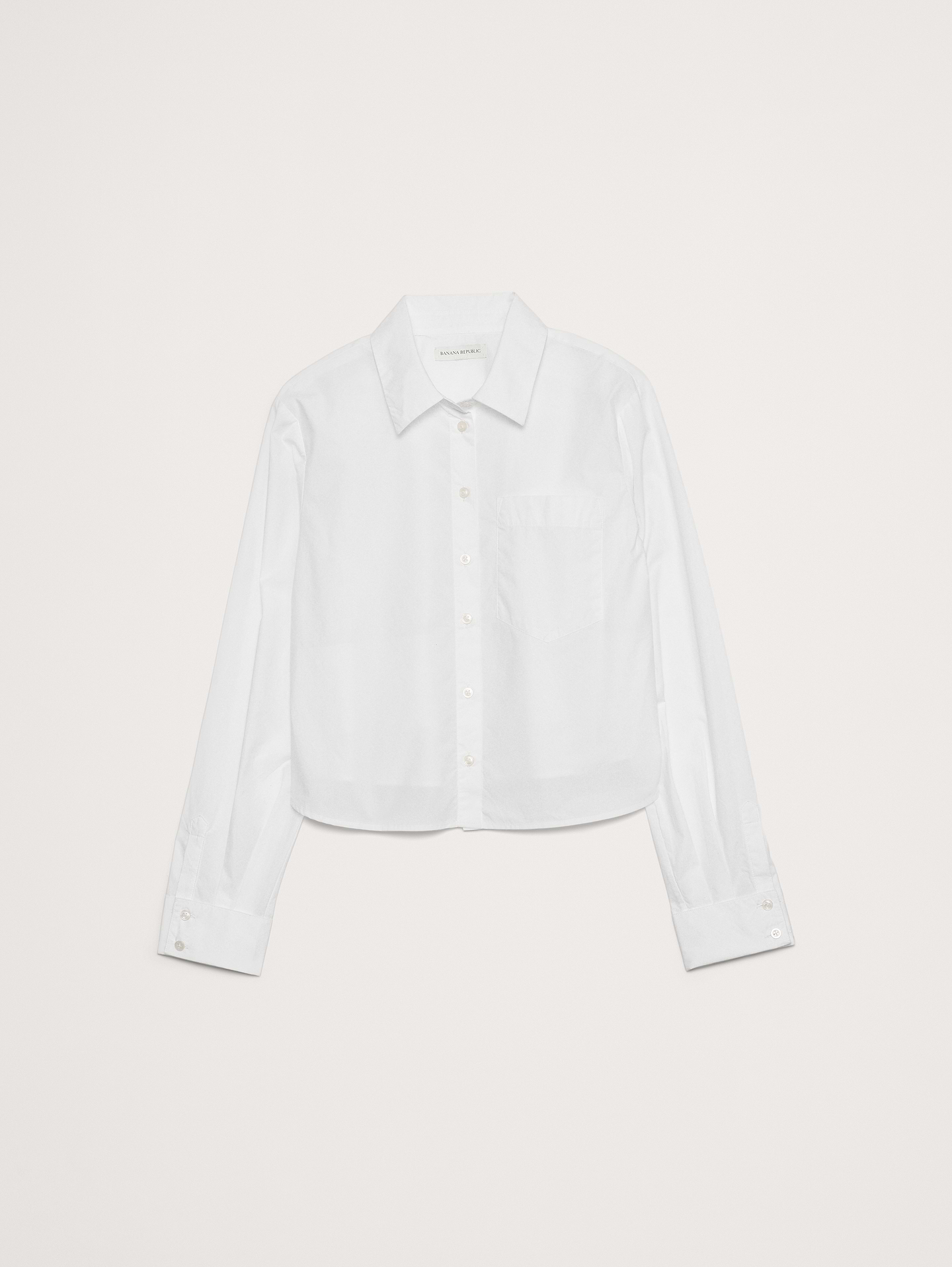 Image number 4 showing, Cotton Poplin Ruffle-Back Shirt