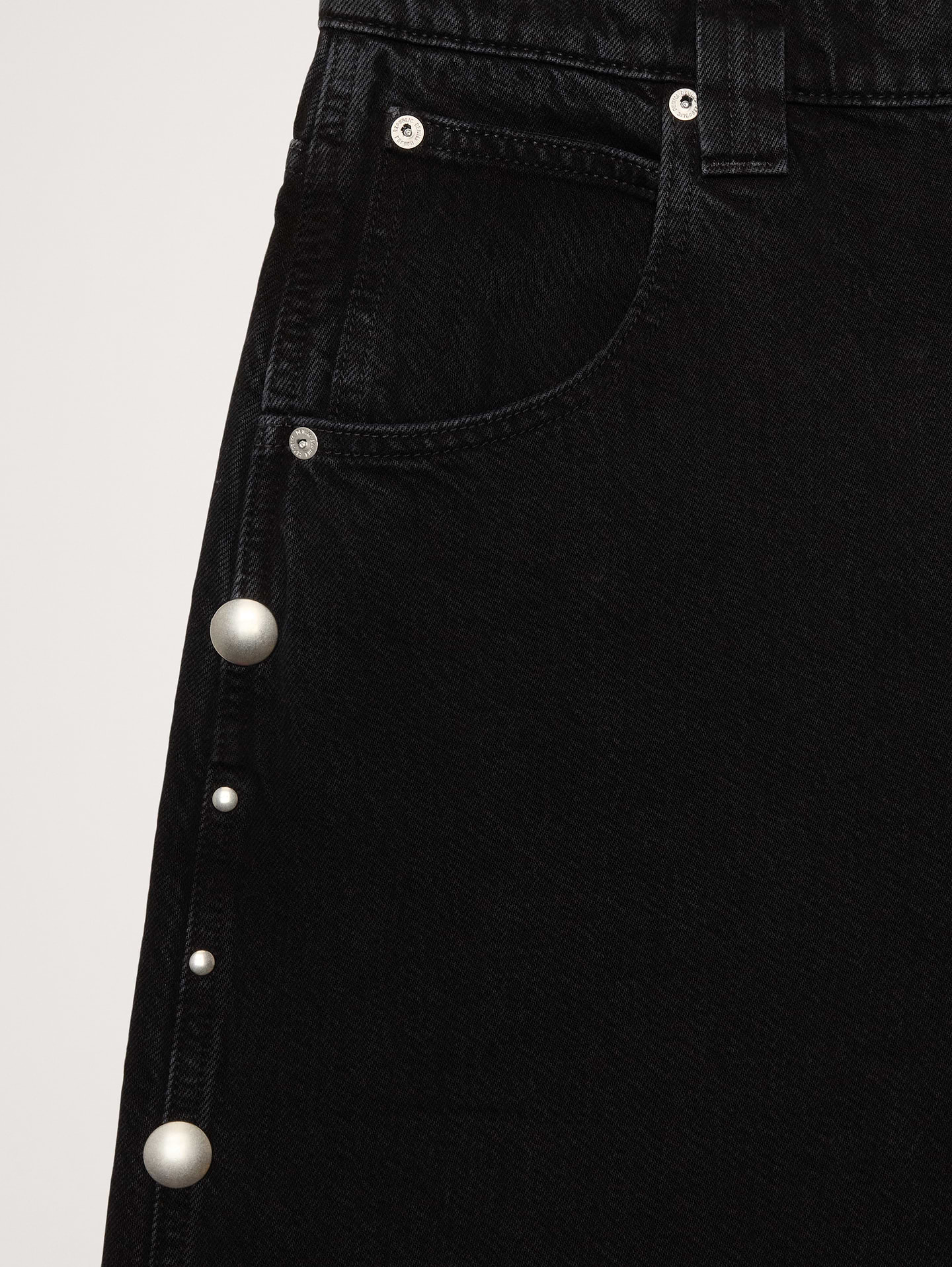 Image number 7 showing, Low-Rise Loose Studded Cropped Jean