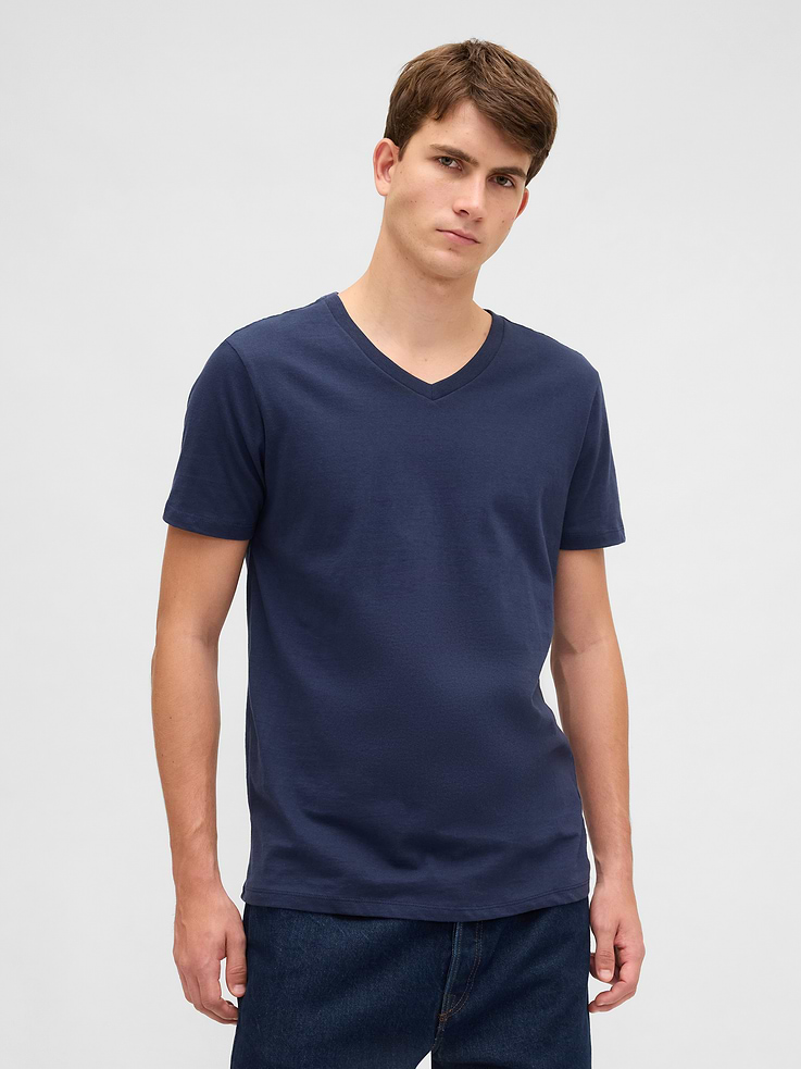 Image number 6 showing, Cotton Jersey V-Neck T-Shirt