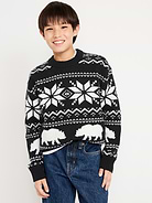 Image number 4 showing, SoSoft Oversized Fair Isle Sweater for Boys