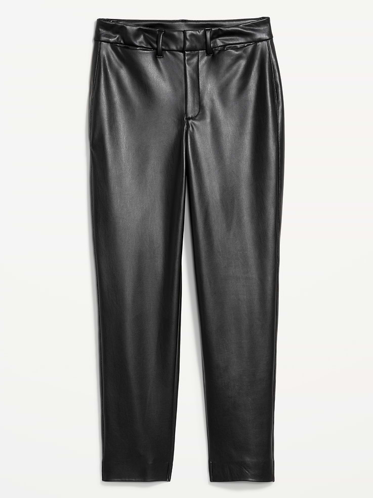 Image number 8 showing, High-Waisted Faux-Leather Pixie Straight Pants