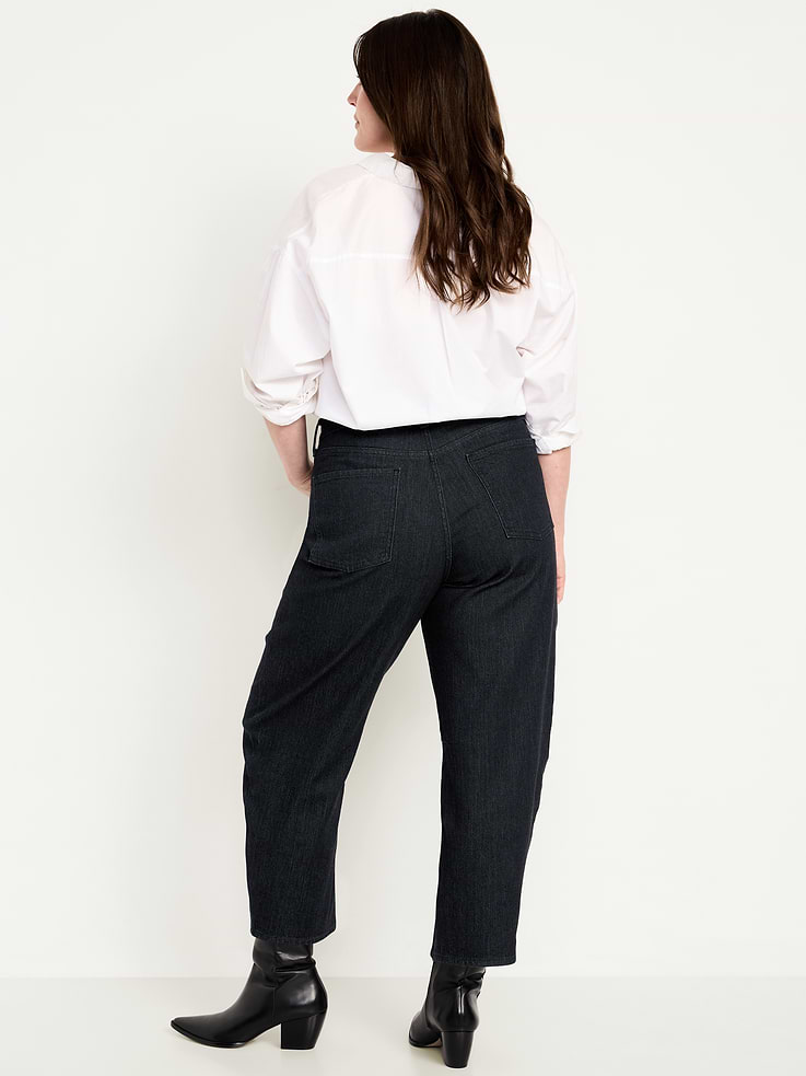 Image number 8 showing, High-Waisted Wow Barrel Ankle Jeans