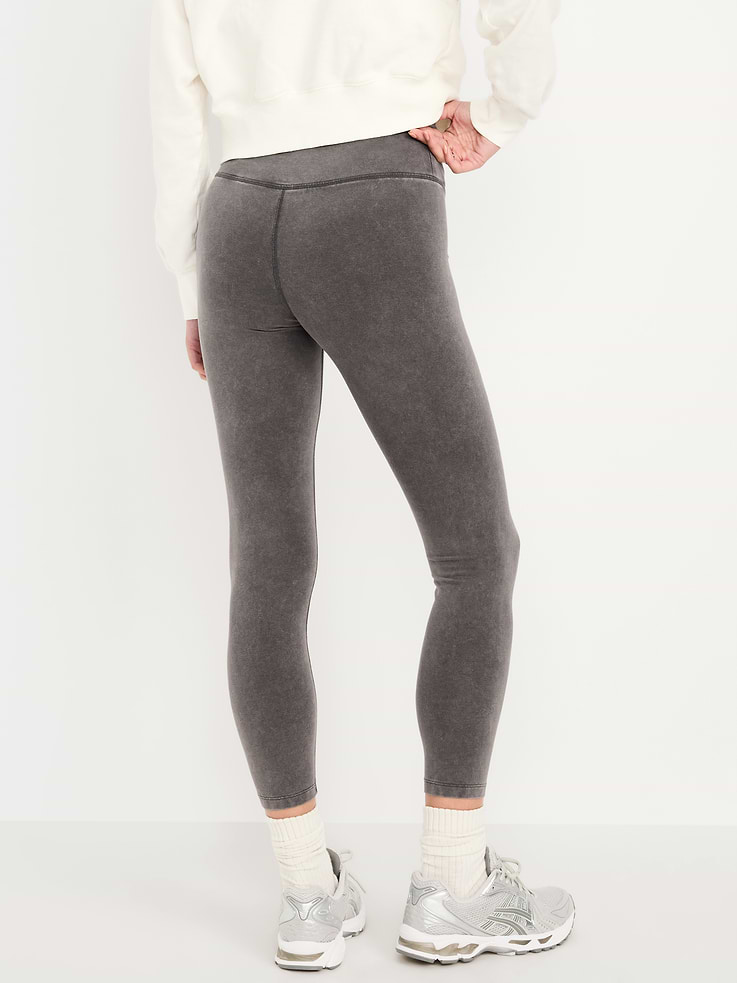 L'image numéro 2 présente Legging en coton à taille haute longueur 7/8 PowerChill