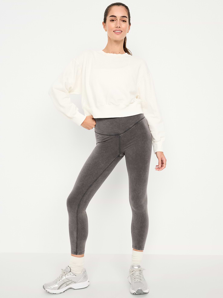 L'image numéro 8 présente Legging en coton à taille haute longueur 7/8 PowerChill