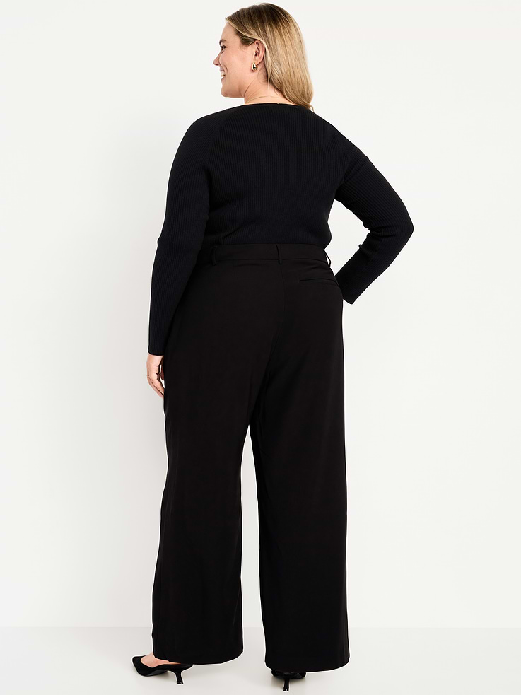 Image number 7 showing, Extra High-Waisted Drapey Trouser Super Wide-Leg Pants