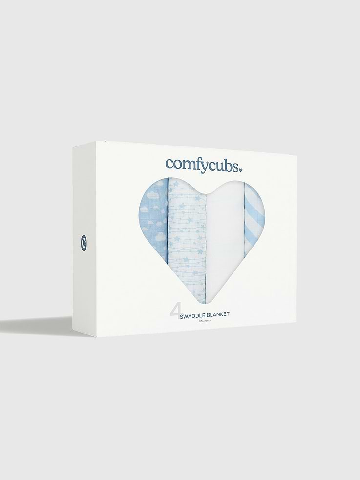 Image number 2 showing, Comfy Cubs Muslin Swaddle Blankets