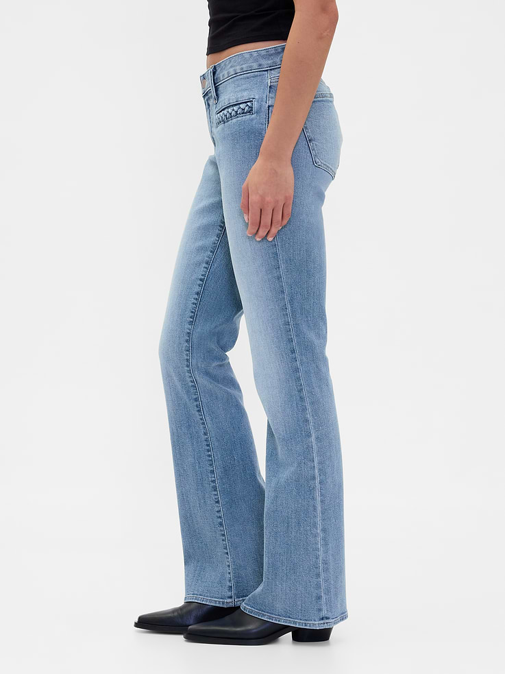 Image number 3 showing, Low Rise Braided Pocket Long & Lean Jeans