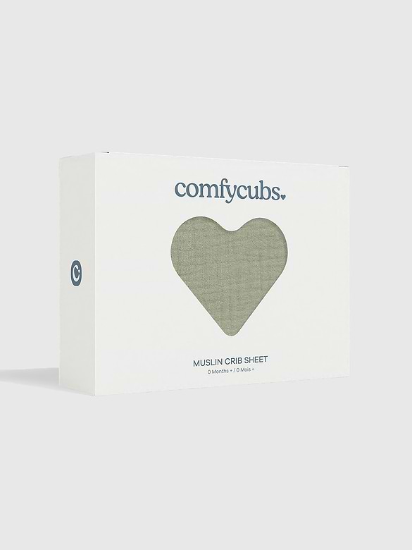 Comfy Cubs Muslin Fitted Crib Sheet