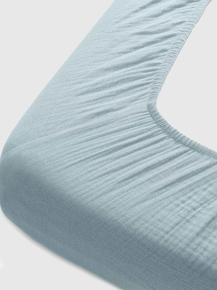 Image number 3 showing, Comfy Cubs Muslin Fitted Crib Sheet