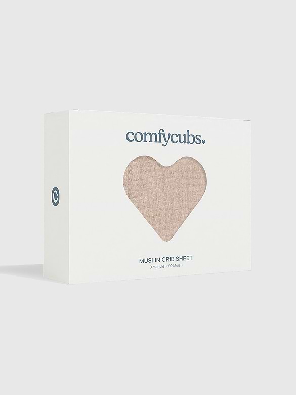 Comfy Cubs Muslin Fitted Crib Sheet