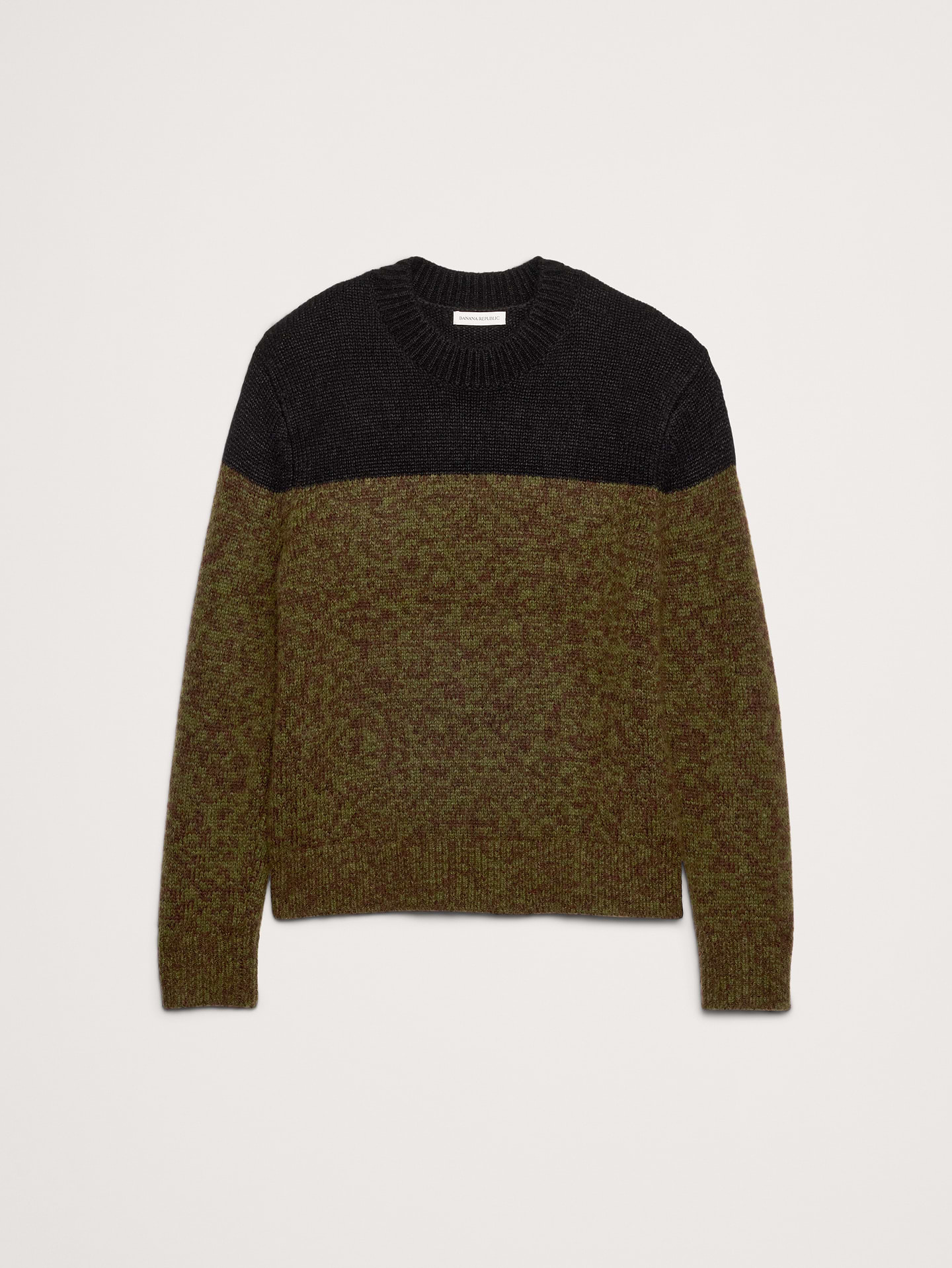 Image number 5 showing, Alpaca-Wool Blend Color-Blocked Sweater