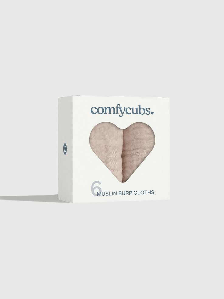 Image 2 of 6, Comfy Cubs Muslin Burp Cloths