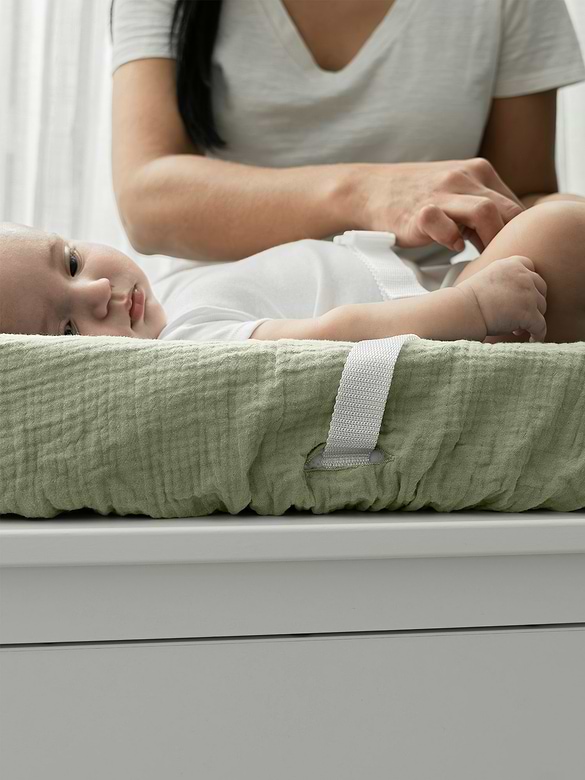 Comfy Cubs Muslin Fitted Changing Pad Cover