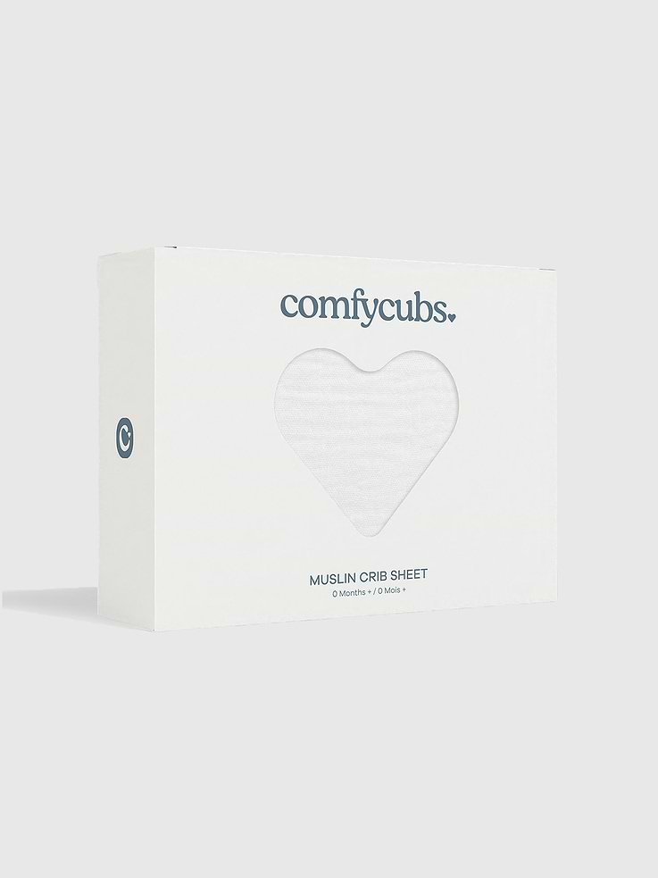 Image number 2 showing, Comfy Cubs Muslin Fitted Crib Sheet