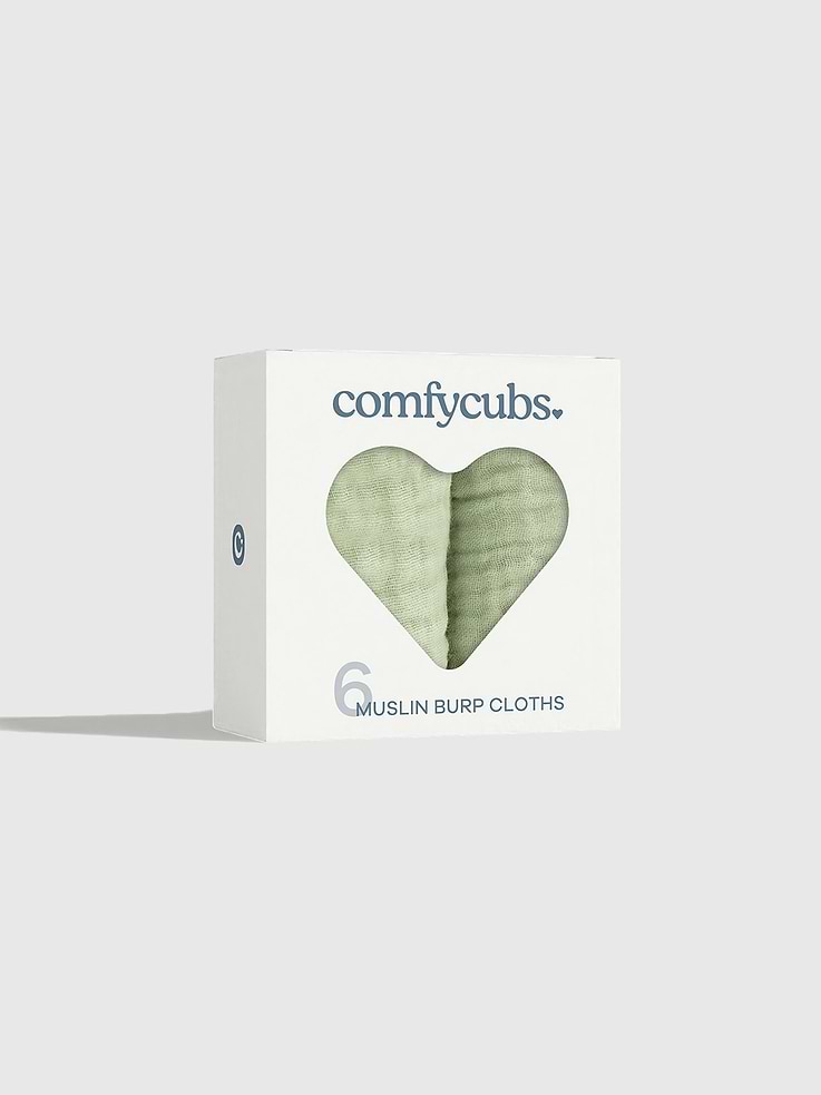 Image 2 of 5, Comfy Cubs Muslin Burp Cloths