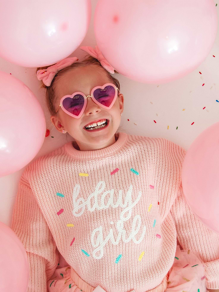 Image number 5 showing, Sweet Wink Birthday Girl Sprinkle Knit Sweater