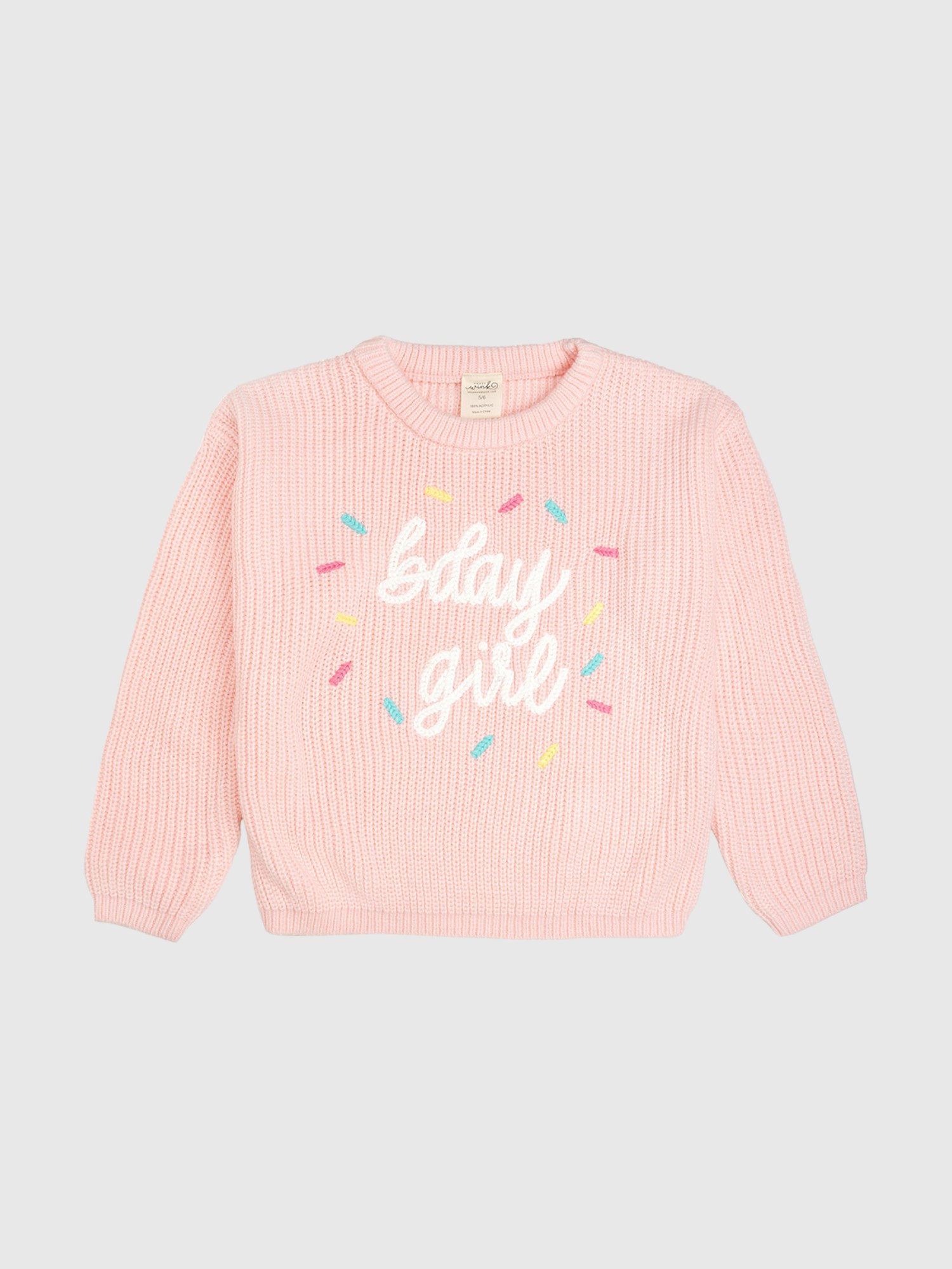 Image number 1 showing, Sweet Wink Birthday Girl Sprinkle Knit Sweater
