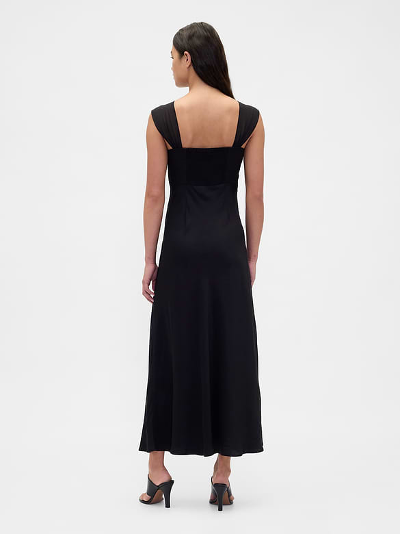 Mixed Media Maxi Dress