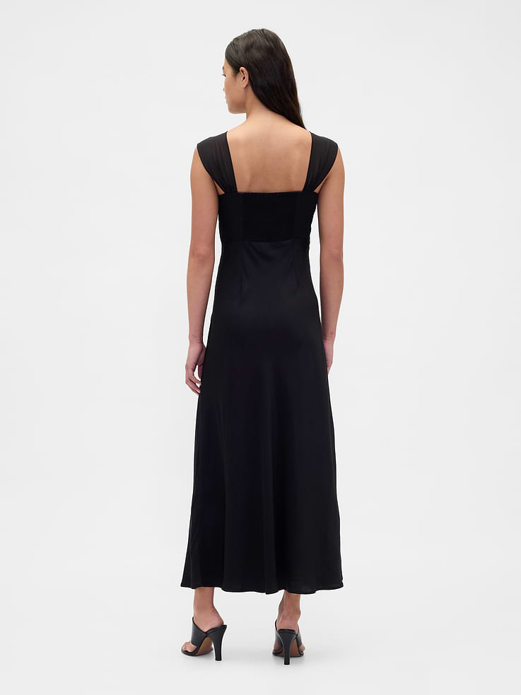 Image number 2 showing, Mixed Media Maxi Dress