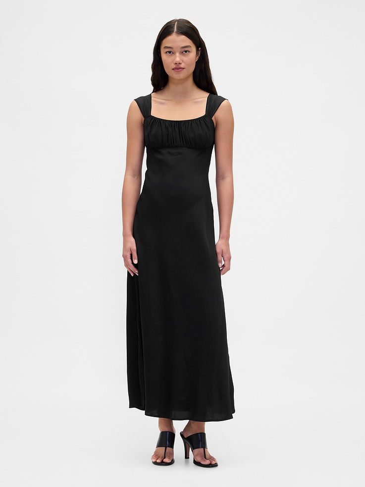 Image number 1 showing, Mixed Media Maxi Dress