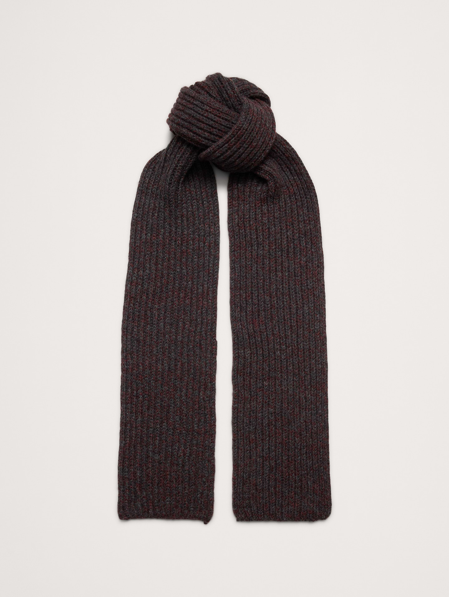 Image number 1 showing, Chunky Alpaca-Wool Blend Ribbed Scarf