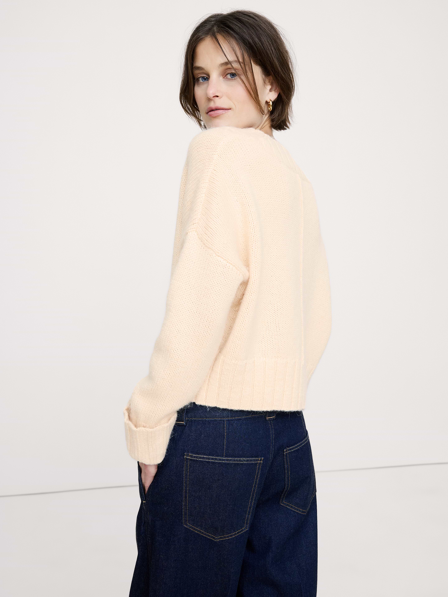 Image number 3 showing, Wool-Alpaca Blend V-Neck Sweater