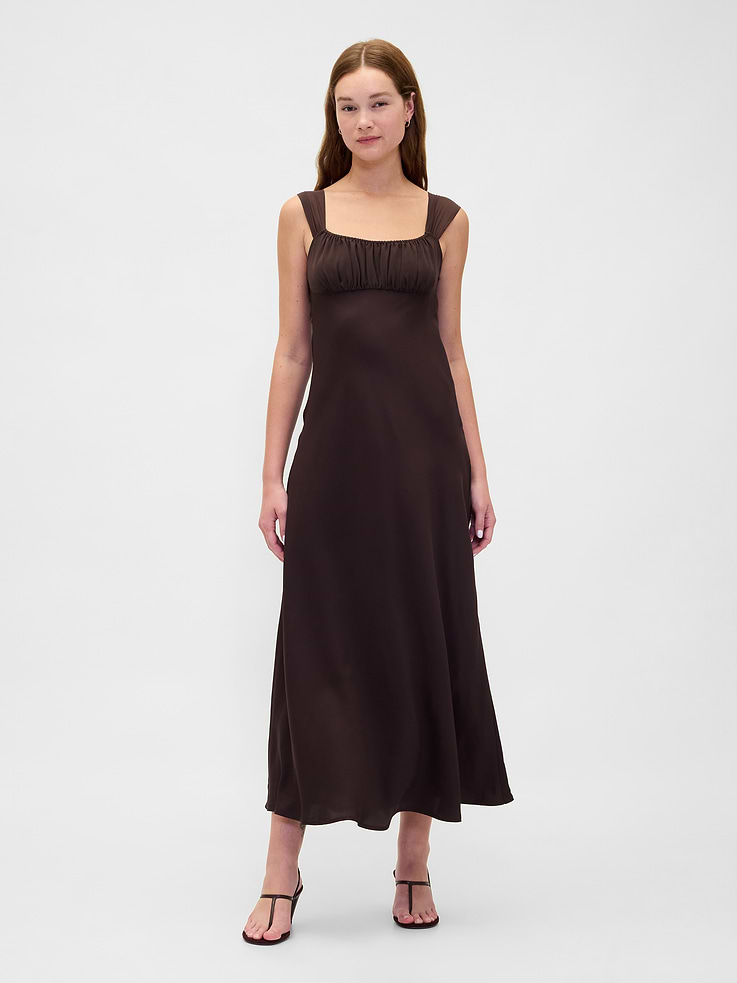 Image number 1 showing, Mixed Media Maxi Dress