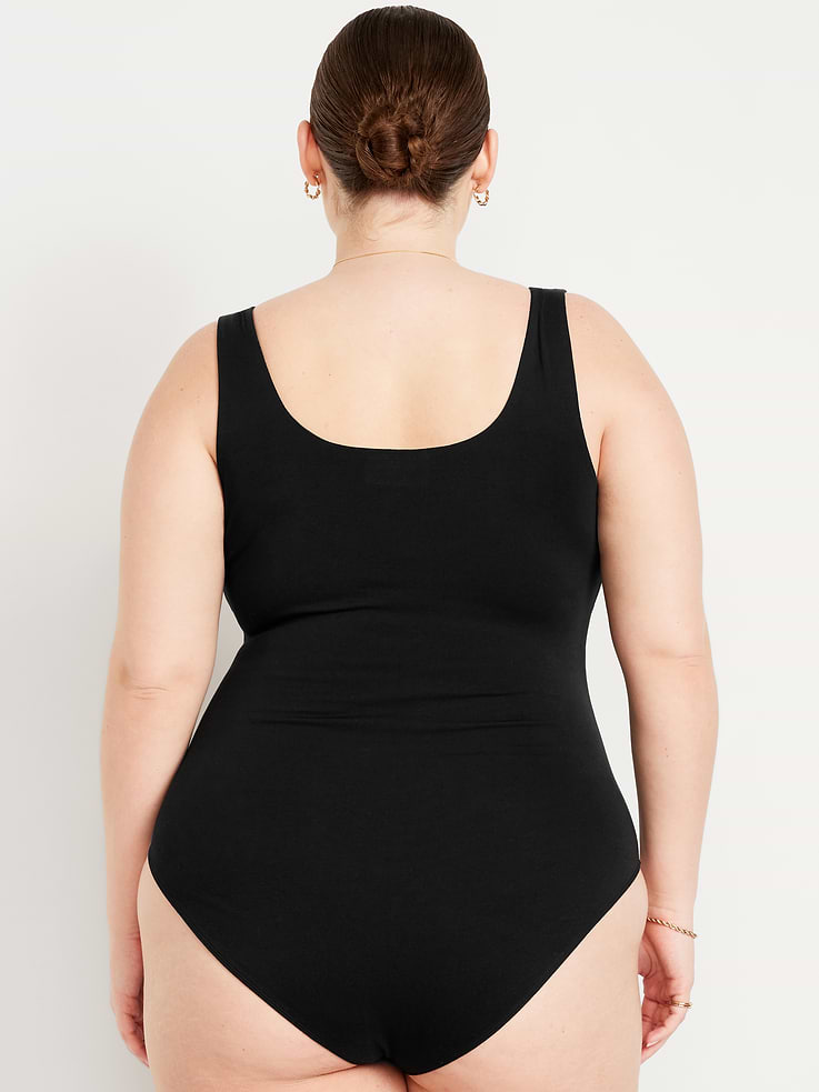 Image number 7 showing, Double-Layer Scoop-Neck Bodysuit