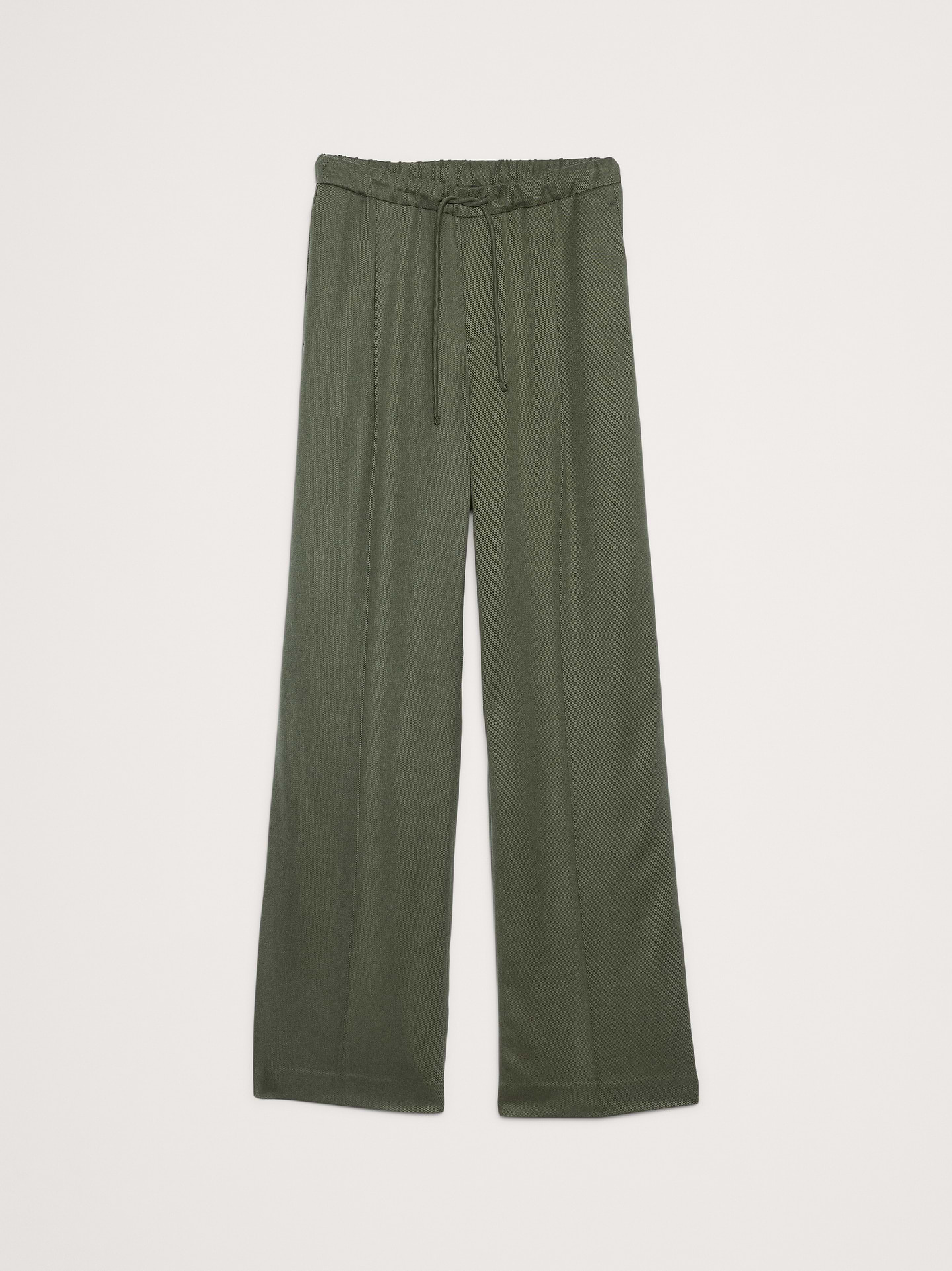 Image number 5 showing, High-Rise Wide-Leg Drapey TENCEL™ Pull-On Pant