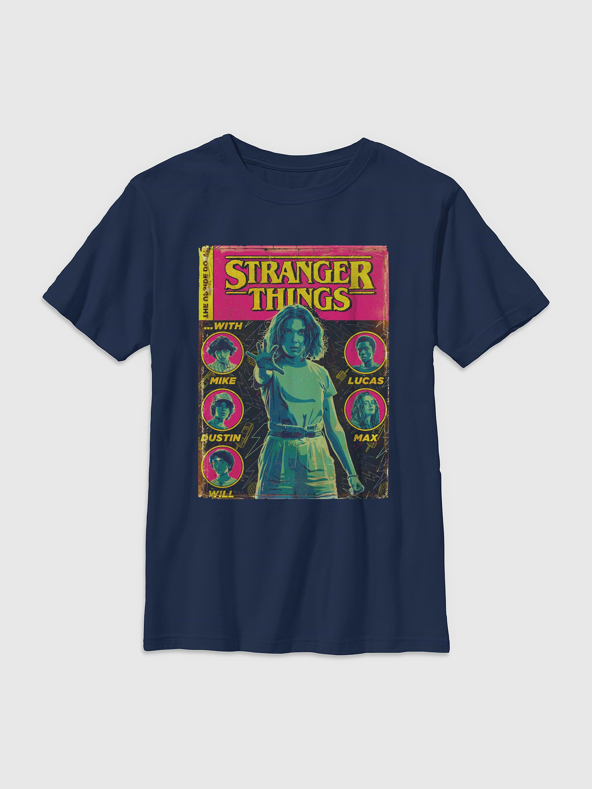 Image number 1 showing, Stranger Things Comic Cover Graphic T-Shirt for Kids