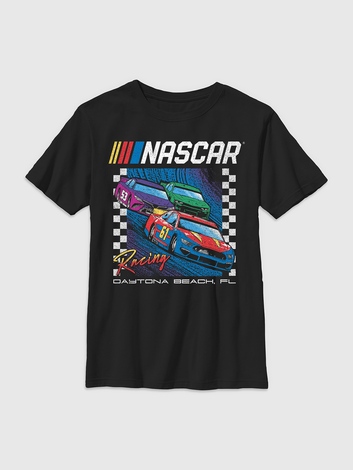 Image number 1 showing, Nascar Check Racers Graphic T-Shirt for Kids