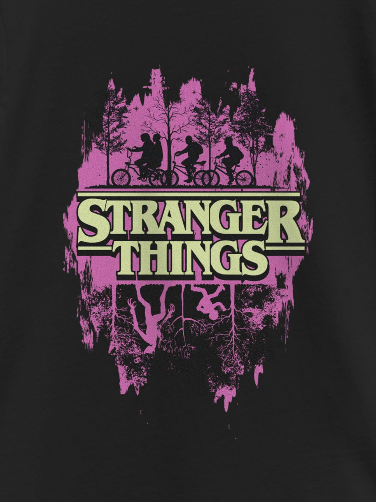 Image 2 of 4, Stranger Things Silhouette Graphic T-Shirt for Girls