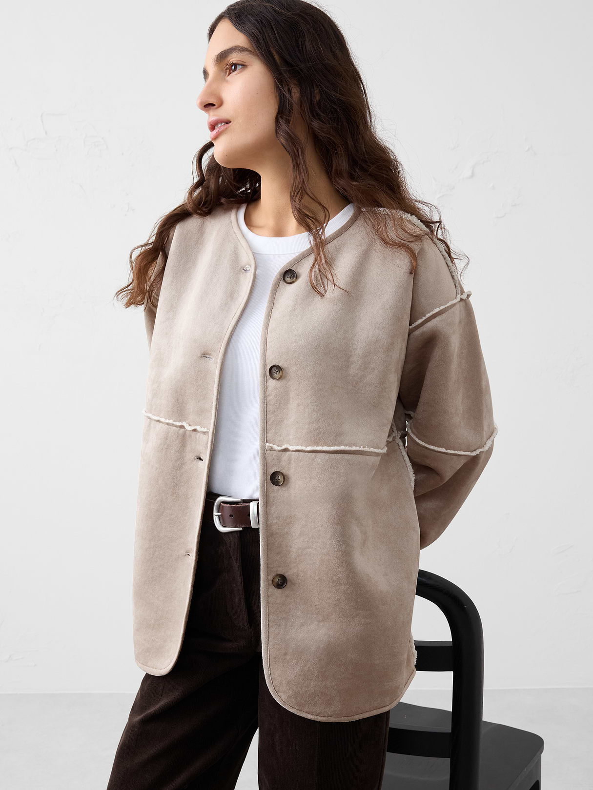 ジャケット・アウター SUNSEA REVERSIBLE SPECK LINEN COAT cn60905781.png