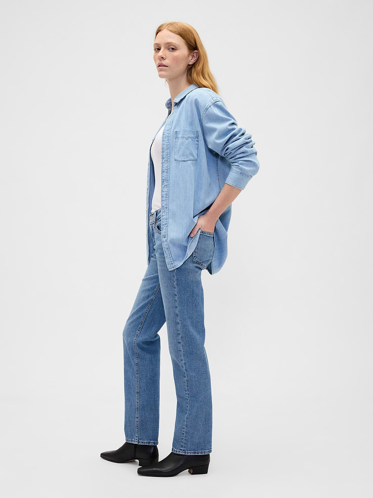 Image number 3 showing, Low Rise '90s Slim Straight Jeans