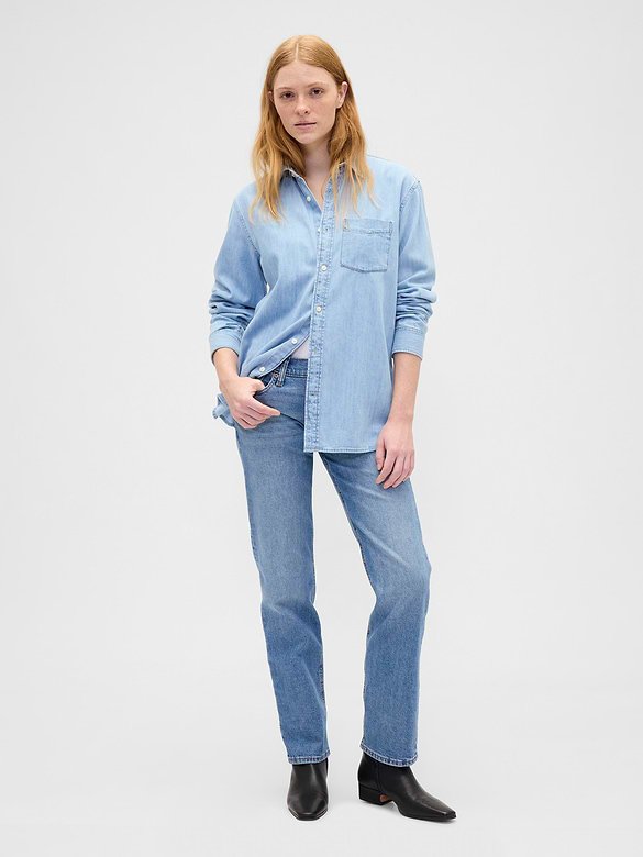 Low Rise '90s Slim Straight Jeans