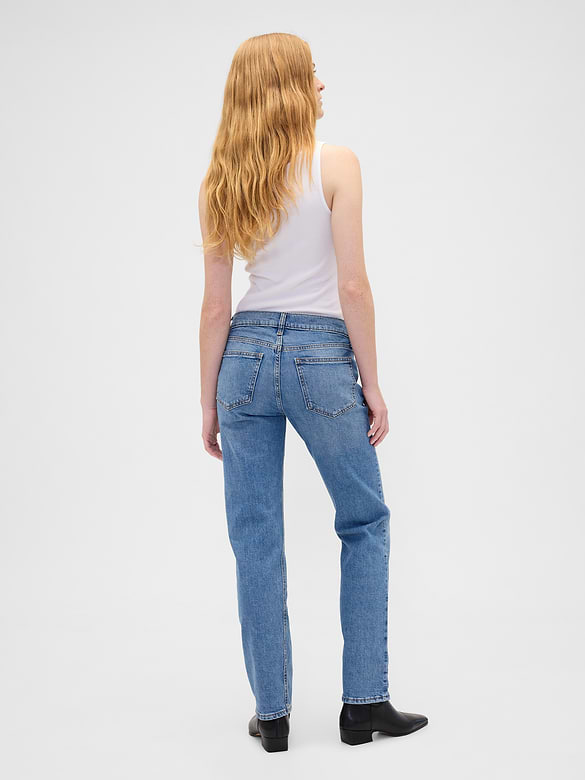 Low Rise '90s Slim Straight Jeans