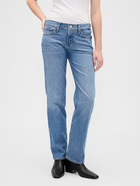 Low Rise '90s Slim Straight Jeans