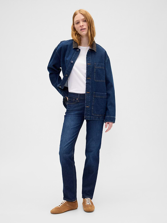 Low Rise '90s Slim Straight Jeans