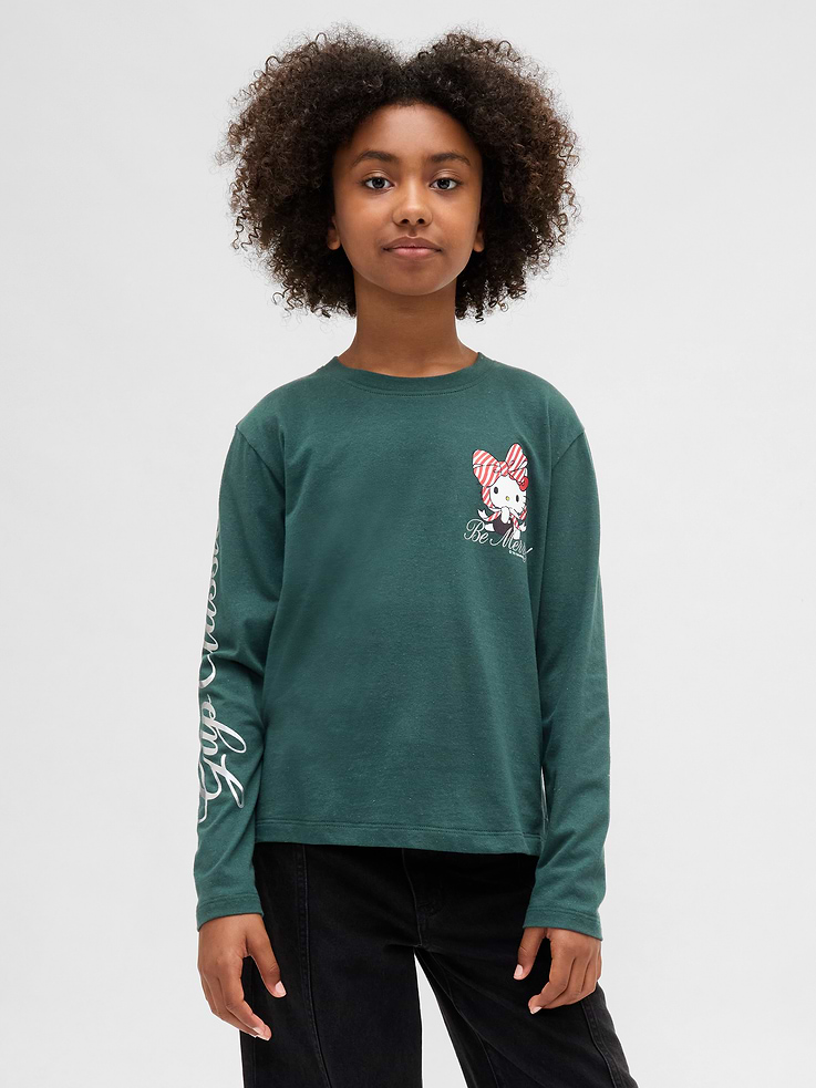 Image number 1 showing, Kids Oversized Graphic T-Shirt