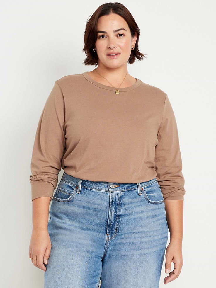 L'image numéro 7 présente T-shirt passe-partout à manches longues