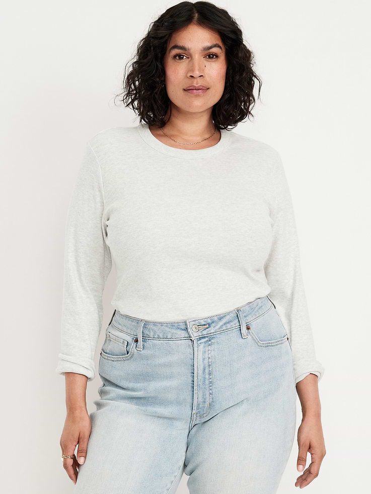 Image number 5 showing, Snug Crew-Neck Long-Sleeve T-Shirt