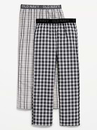 Image number 1 showing, Printed Poplin Straight-Leg Pajama Pants 2-Pack for Boys