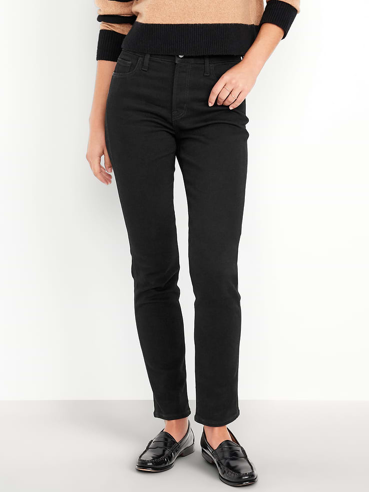 Image number 2 showing, High-Waisted Slim Jeans