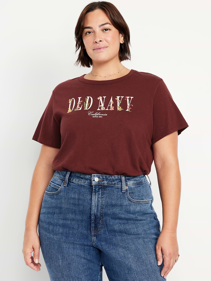 Image 7 of 8, Crew-Neck Logo-Graphic T-Shirt