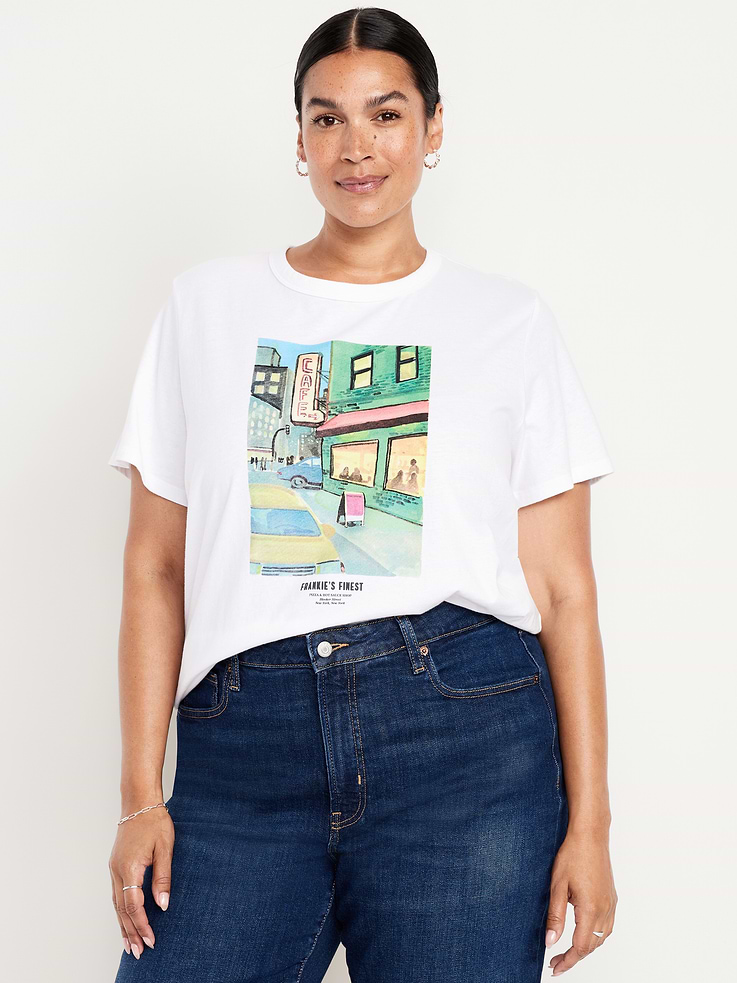 Image 8 of 9, EveryWear Crew-Neck Graphic T-Shirt